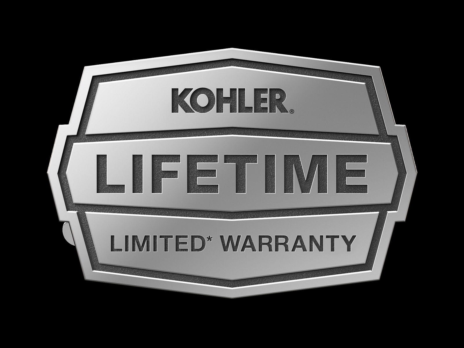 Logo de la garantie à vie limitée de Kohler.