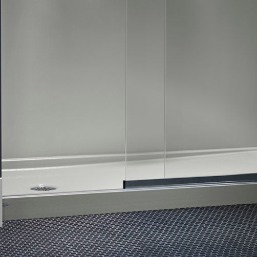 Kohler K-702430-L Levity Plus 81-5/8 H Sliding Shower Door with 3/8 - Thick Glass - Matte Black
