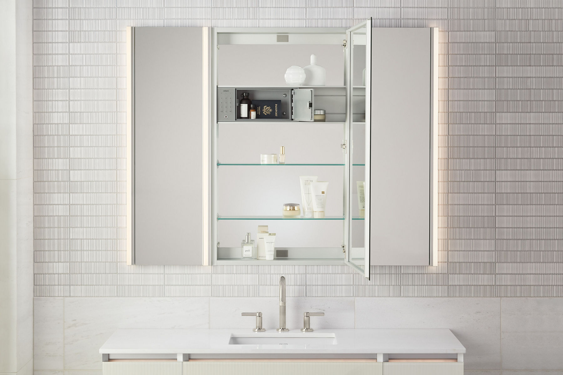 Kohler bathroom mirror cabinet