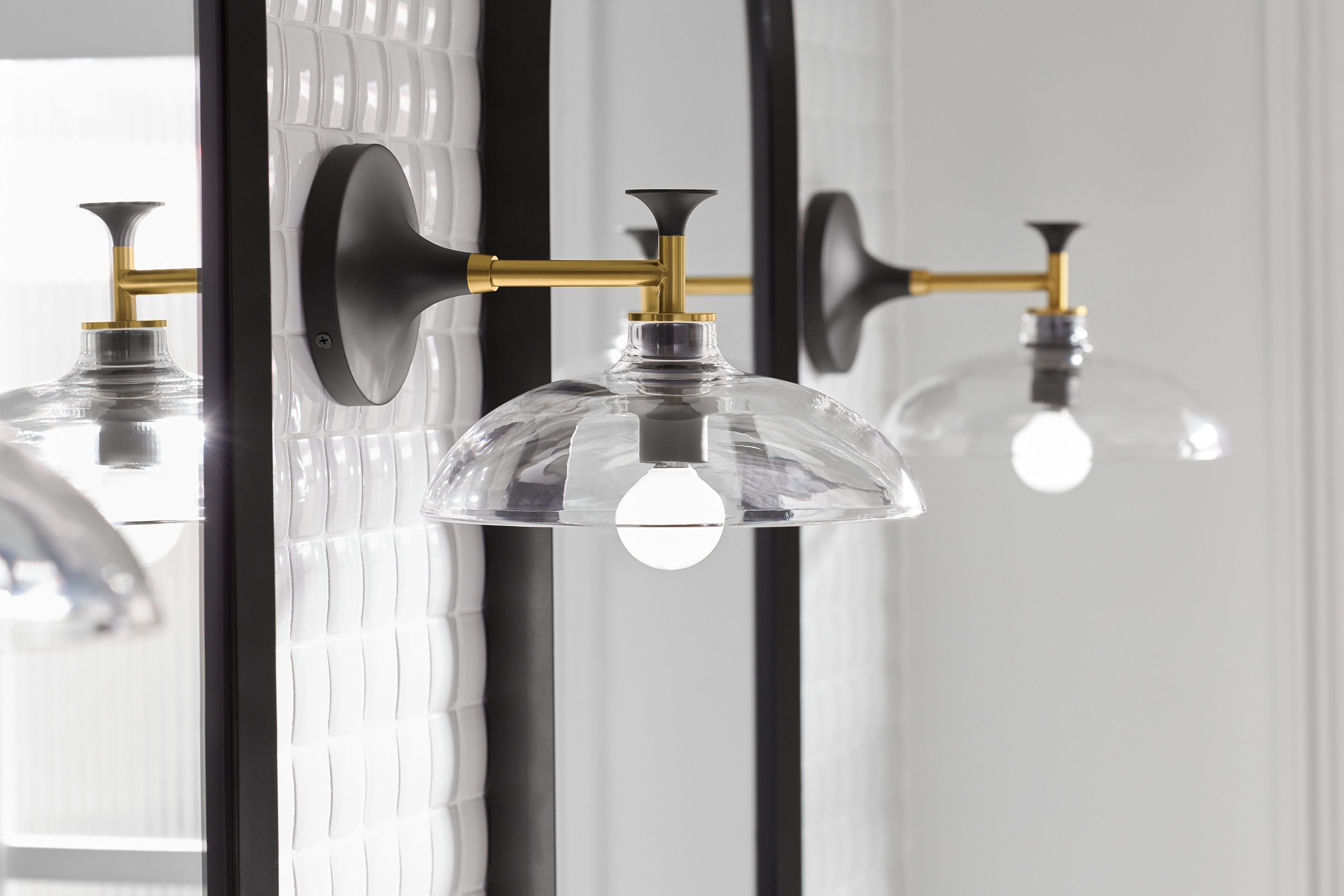 Kohler 10570-CPL デボンシャー照明&amp;照明アクセサリー 光沢クロム K-10577-4-CP | Bancroft™ Widespread bathroom sink faucet, 1.2 gpm | Studio  KOHLER®