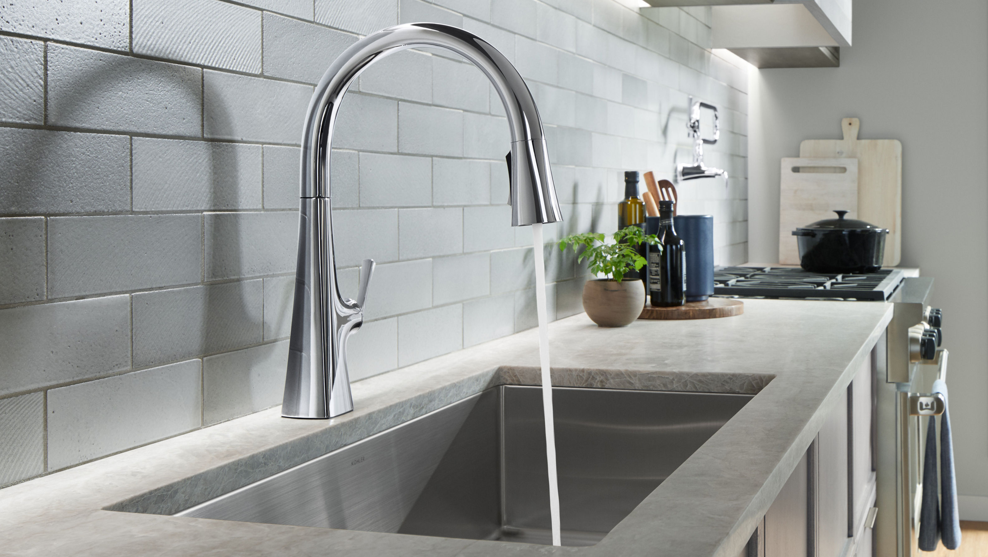 Artifacts Pull-Down Kitchen Sink Faucet | K-99261 | KOHLER