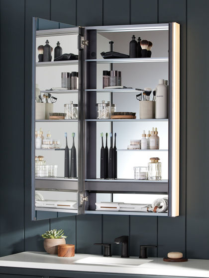 Maxstow Lighted Medicine Cabinet | K-81148-SLE | KOHLER