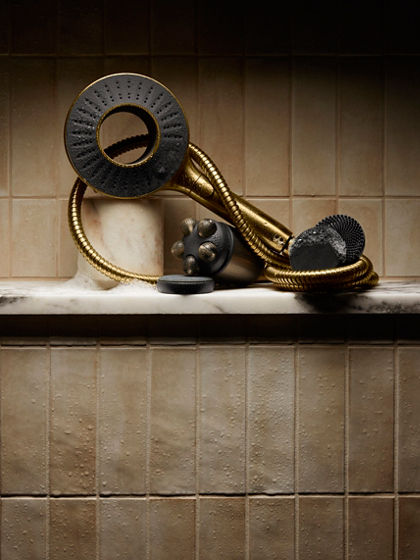 KOHLER K-28682-G-BL SpaViva Handheld Showerhead With 4 Attachments - 1.75 GPM, MicroBubble & Katalyst Spray, Matte Black