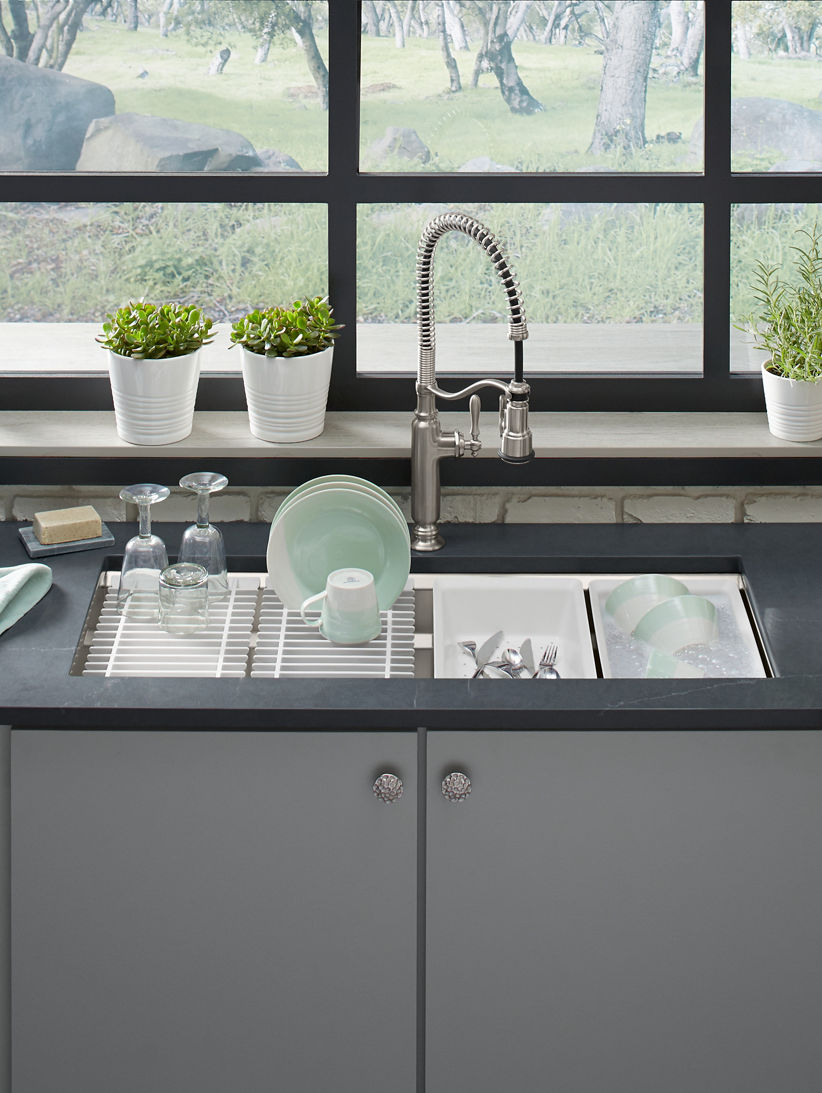 Sink accessories that help you do more with less in the kitchen