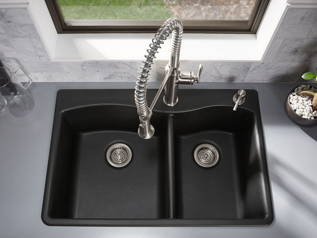 KOHLER | K-8668-1A1 | Riverby Top-Mount Single-Bowl Sink, Single Hole