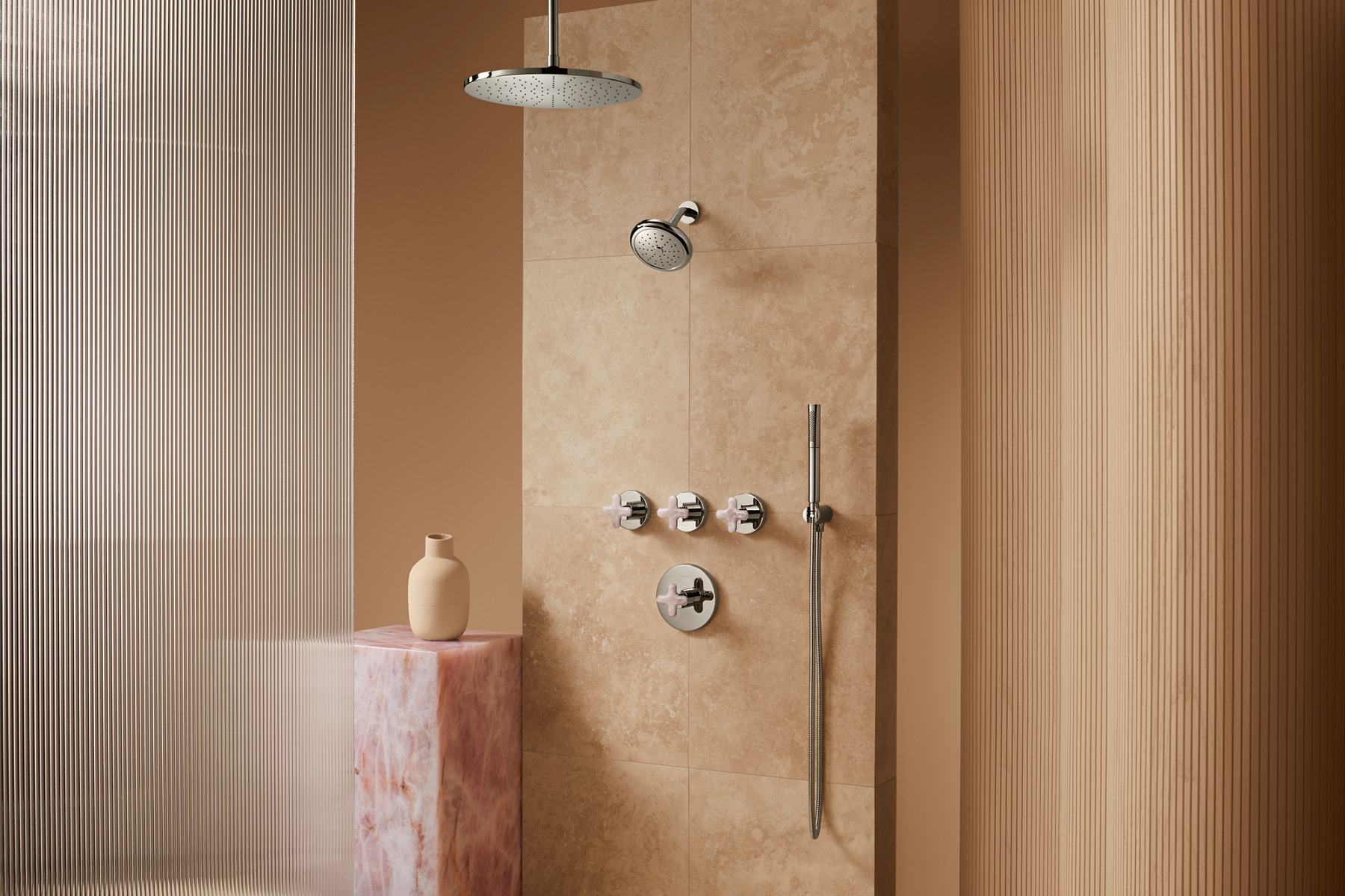 SHOWERING